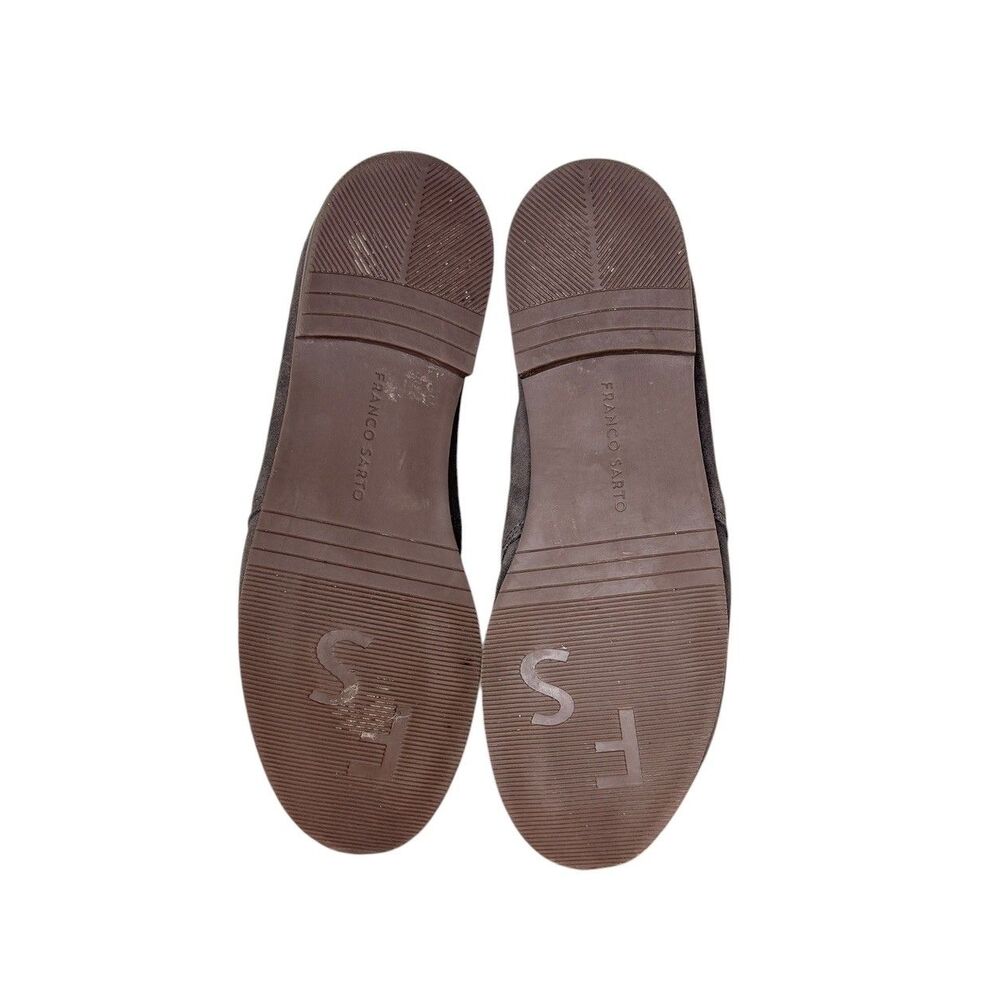Franco Sarto Oxford Size 8 Pieta Slip-On Leather Suede Gray Loafers Casual - Picture 7 of 8